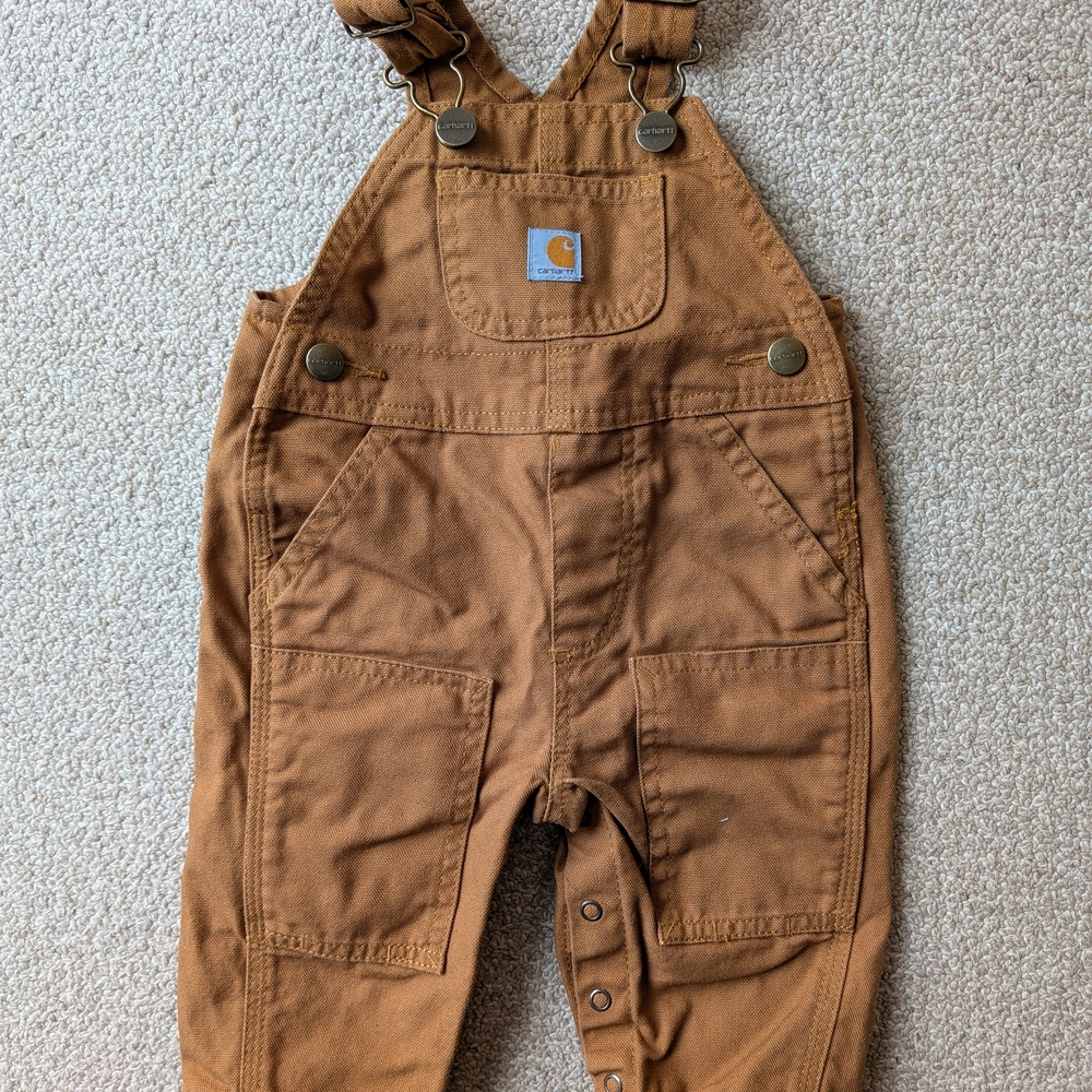 NWOT Carhartt Tan Kids Overalls